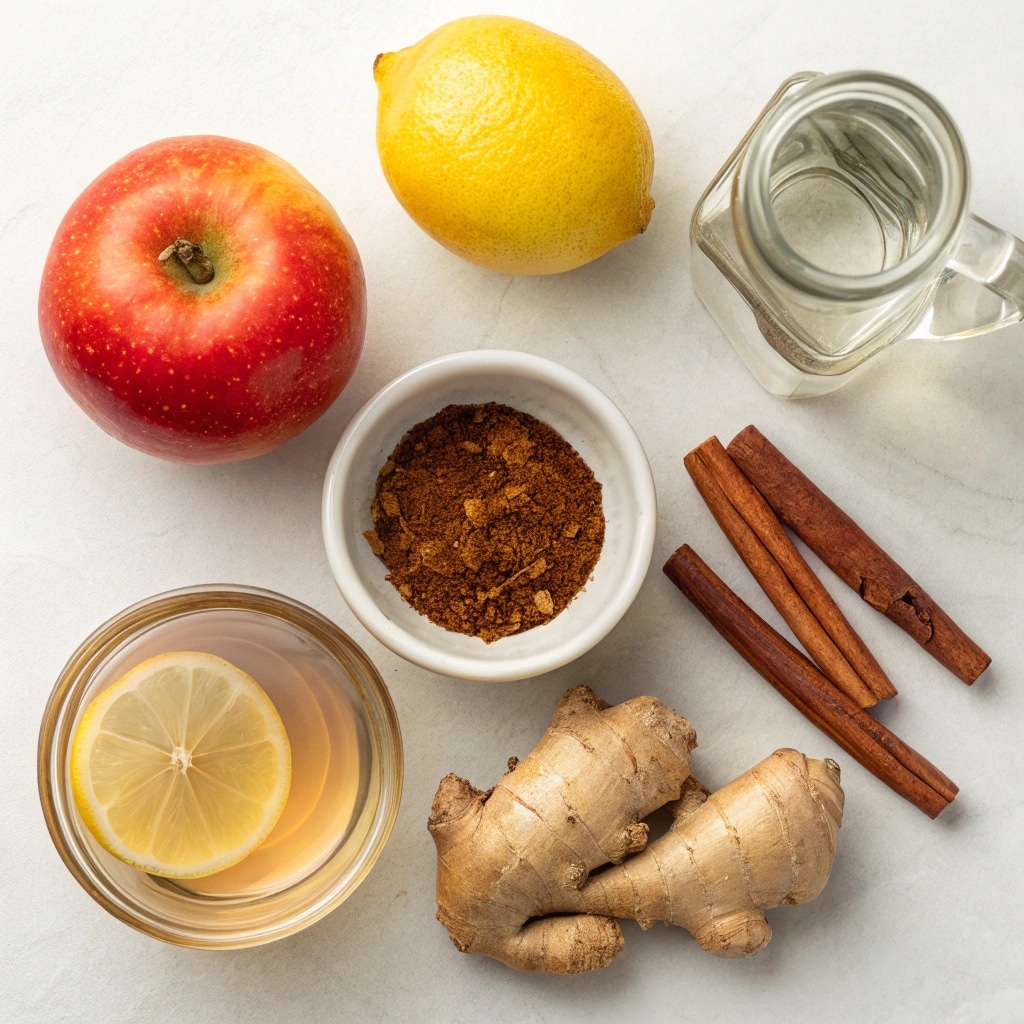 Ingredients for Brazilian Mounjaro drink recipe