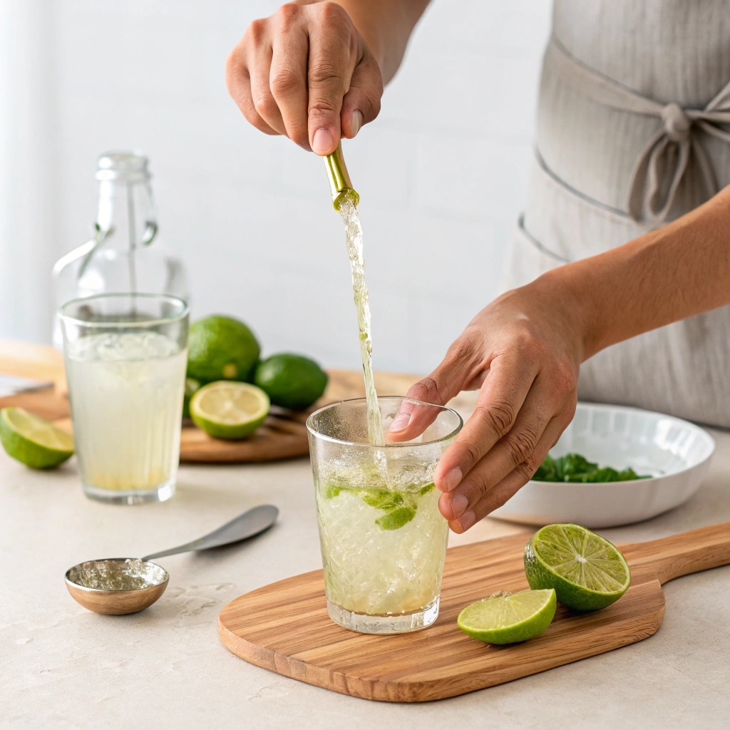 stirring mounjaro drink step
